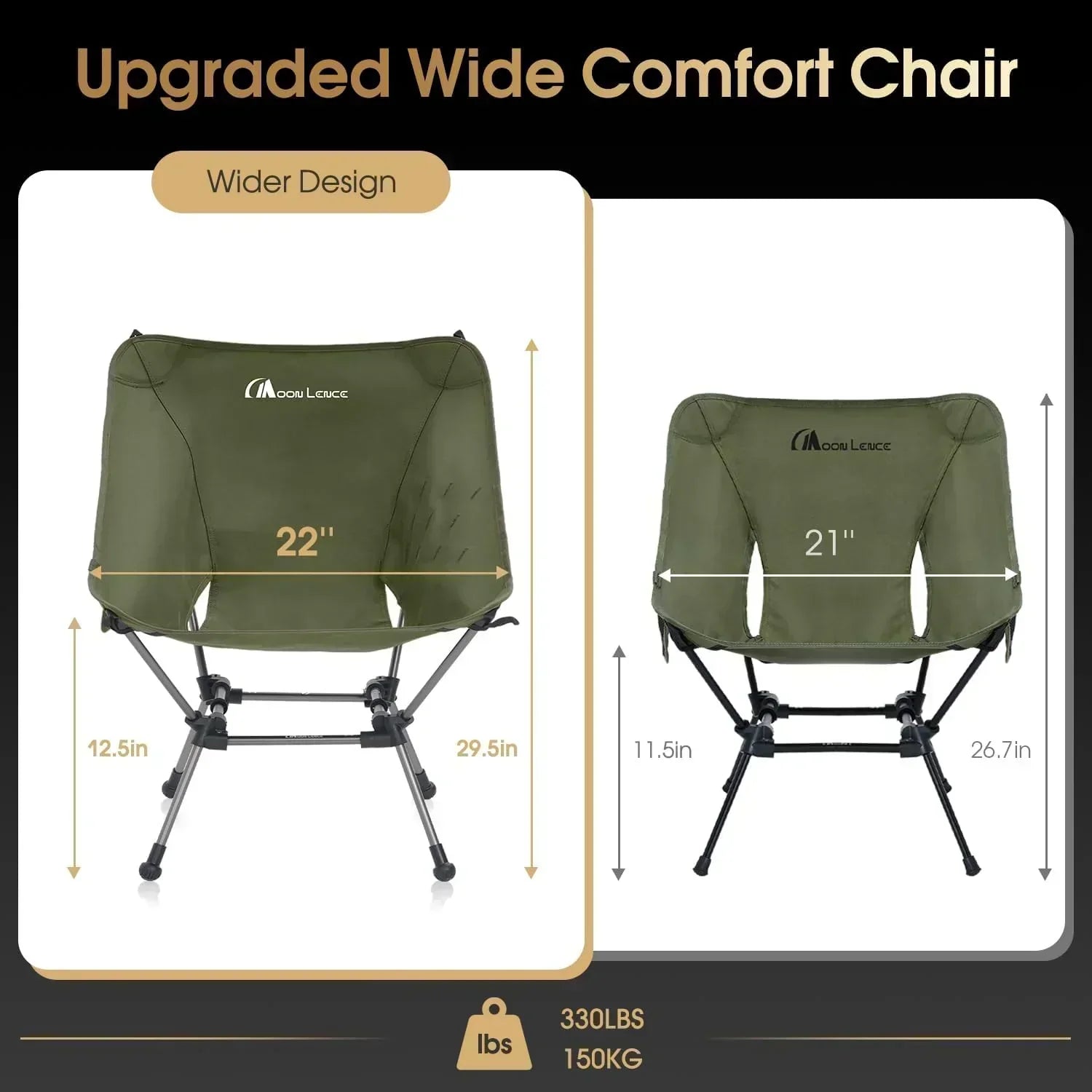 Portable Camping Chair Plus Folding Chair for Backpacking and Hiking wourant