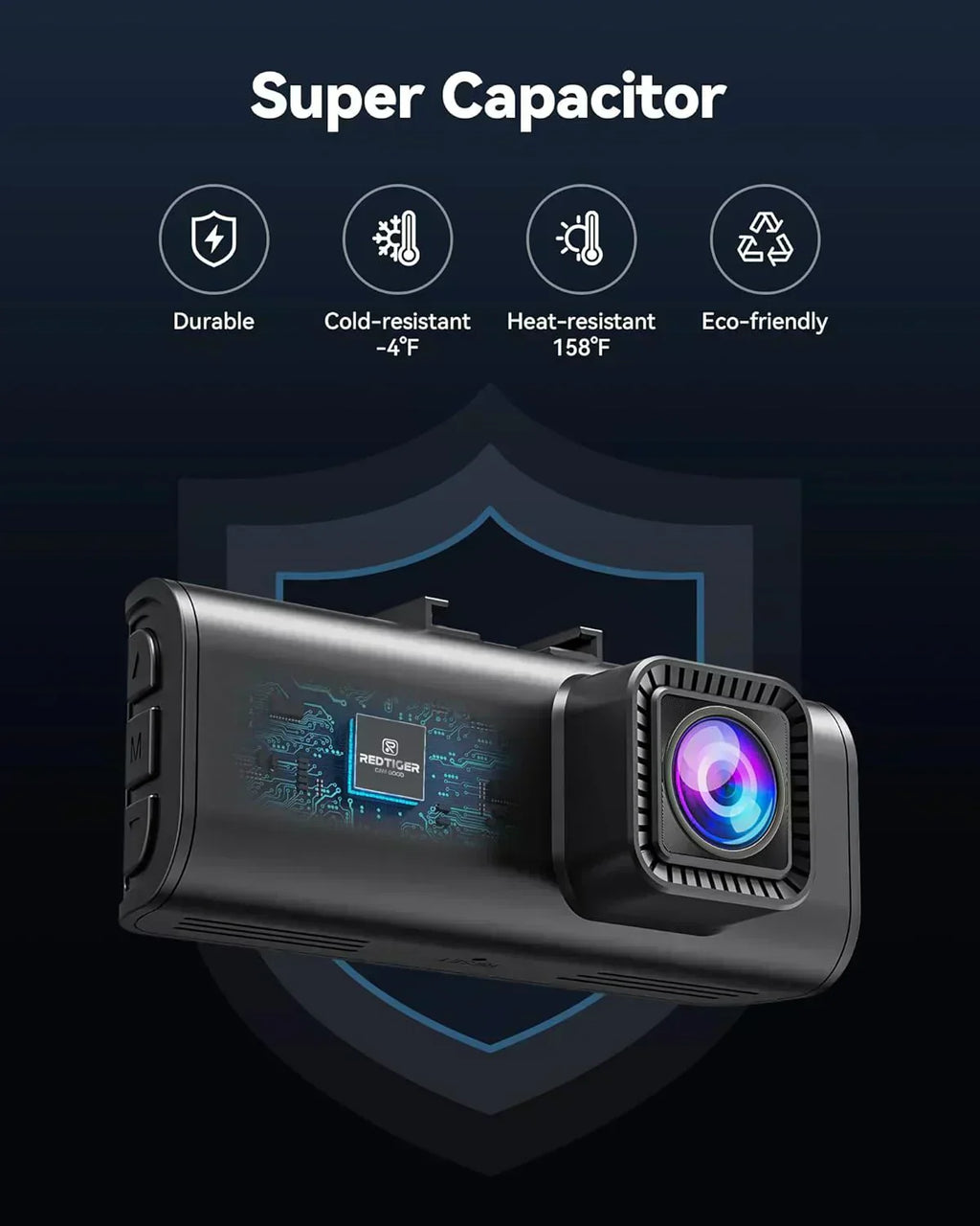 Dash Cam Front Rear 4K/2.5K Full HD Dash Camera for Cars Included 32GB Card Built-in Wi-Fi GPS wourant