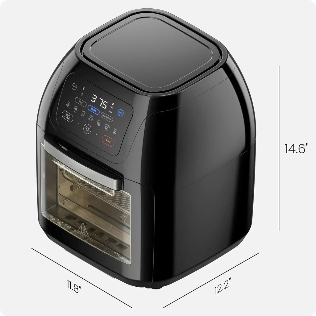 Chefman Compact 6.3-Quart Digital Air Fryer with Rotisserie Dehydrator and Convection Oven wourant