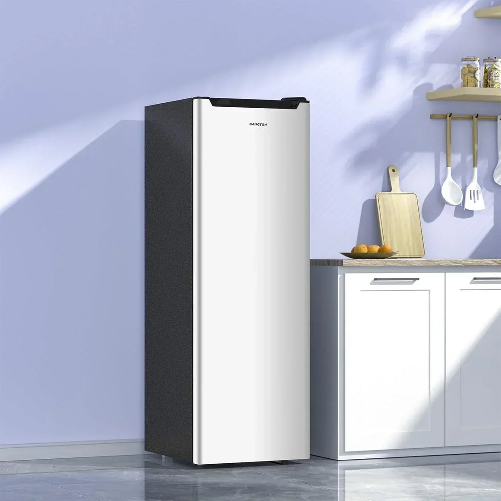 BANGSON Upright Freezer 7.0 Cu.ft Stand Up Freezer Convertible Upright Freezer/Refrigerator wourant