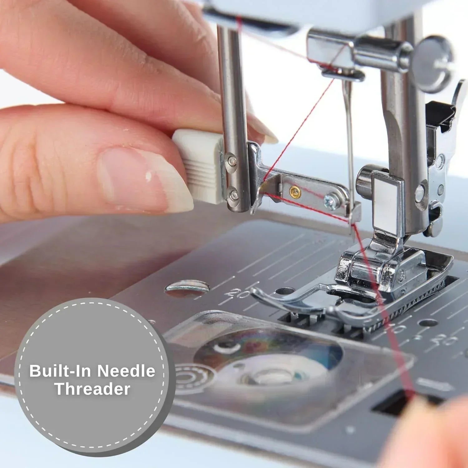Heavy-Duty 4423 High-Speed Sewing Machine Includes Accessory Kit 97 Stitches One-Step Buttonhole wourant