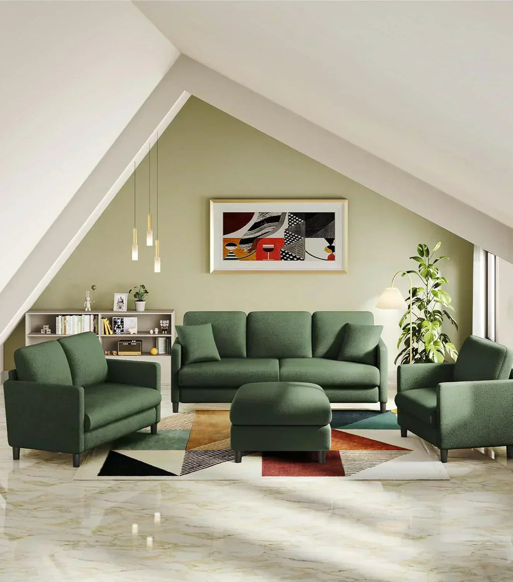 Loveseat Sofa 51" Love Seat Comfy Corduroy Small Loveseat Tool-Free Setup Couch wourant