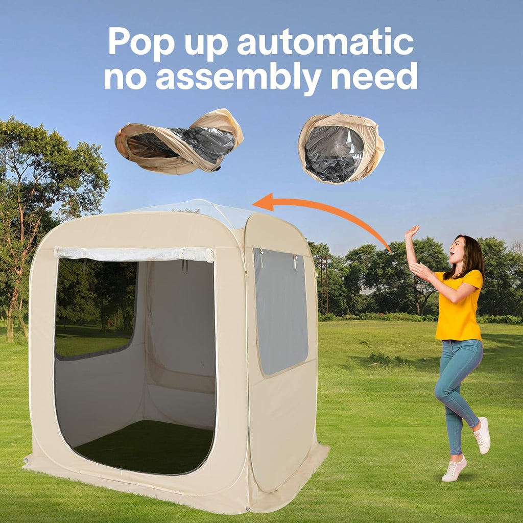 Screen gazebo sleeps 6-10-15 people Igloo-style canopy tent mosquito net on the sides Perfect wourant