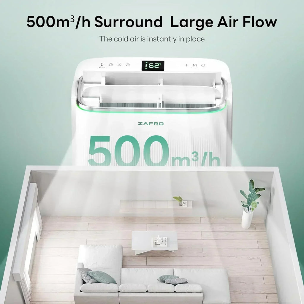 ZAFRO 8,000 BTU Portable Air Conditioners 4 Modes Portable AC Unit with Fast Cooling wourant