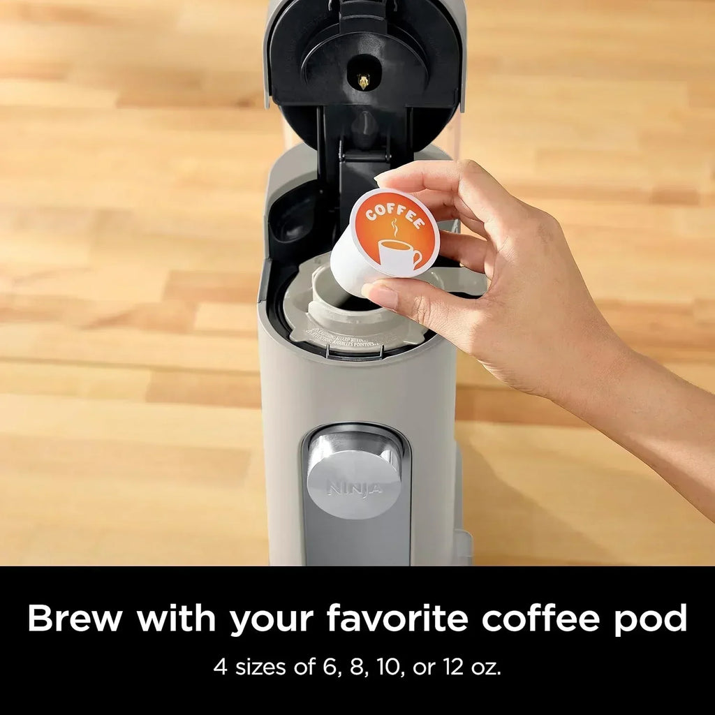 Ninja Pods Grounds Single-Serve Coffee Maker K-Cup Pod Compatible Brews Grounds Compact Design wourant