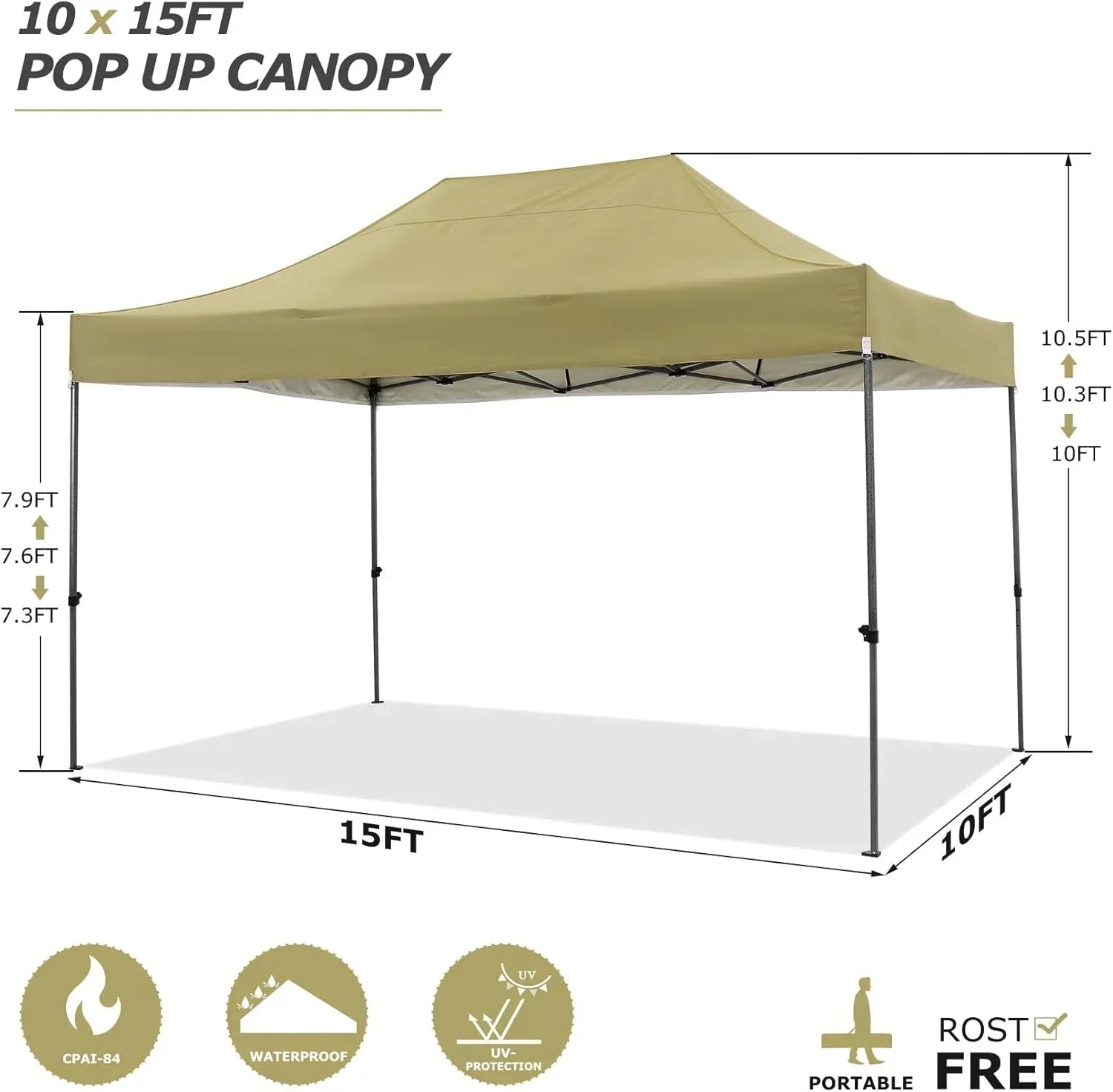 COBIZI 10x20 Heavy Duty Pop up Canopy Tent 6 sidewalls Commercial Canopy Wedding Party Tents wourant