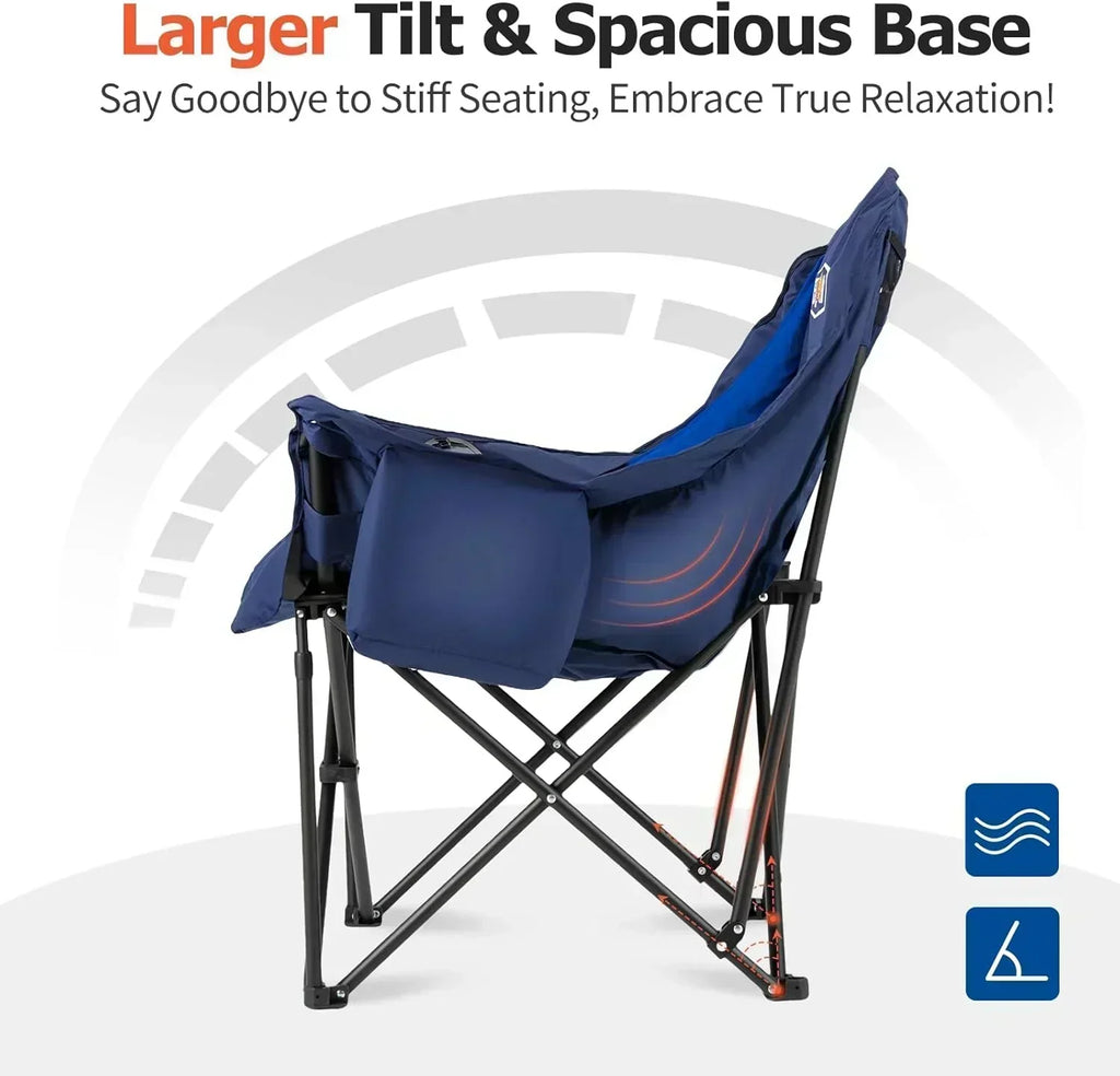 Extra Large Double Camping Chair 2 Person Comfortable Sofa Chair Adult Loveseat Lawn Chair wourant
