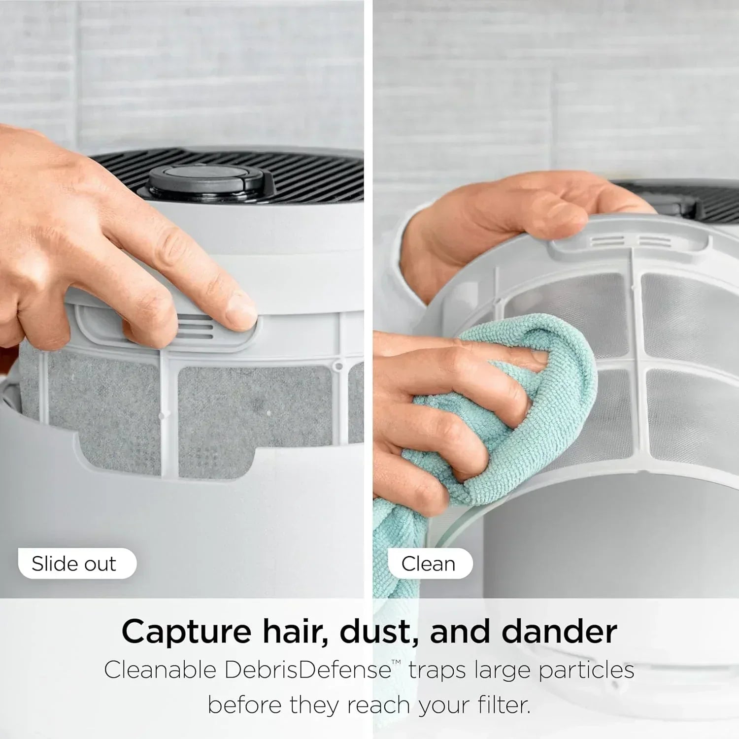 Air Purifier Compact Pro with Long-lasting HEPA Exceeding Filtration For Pet Dander Dust Smoke wourant