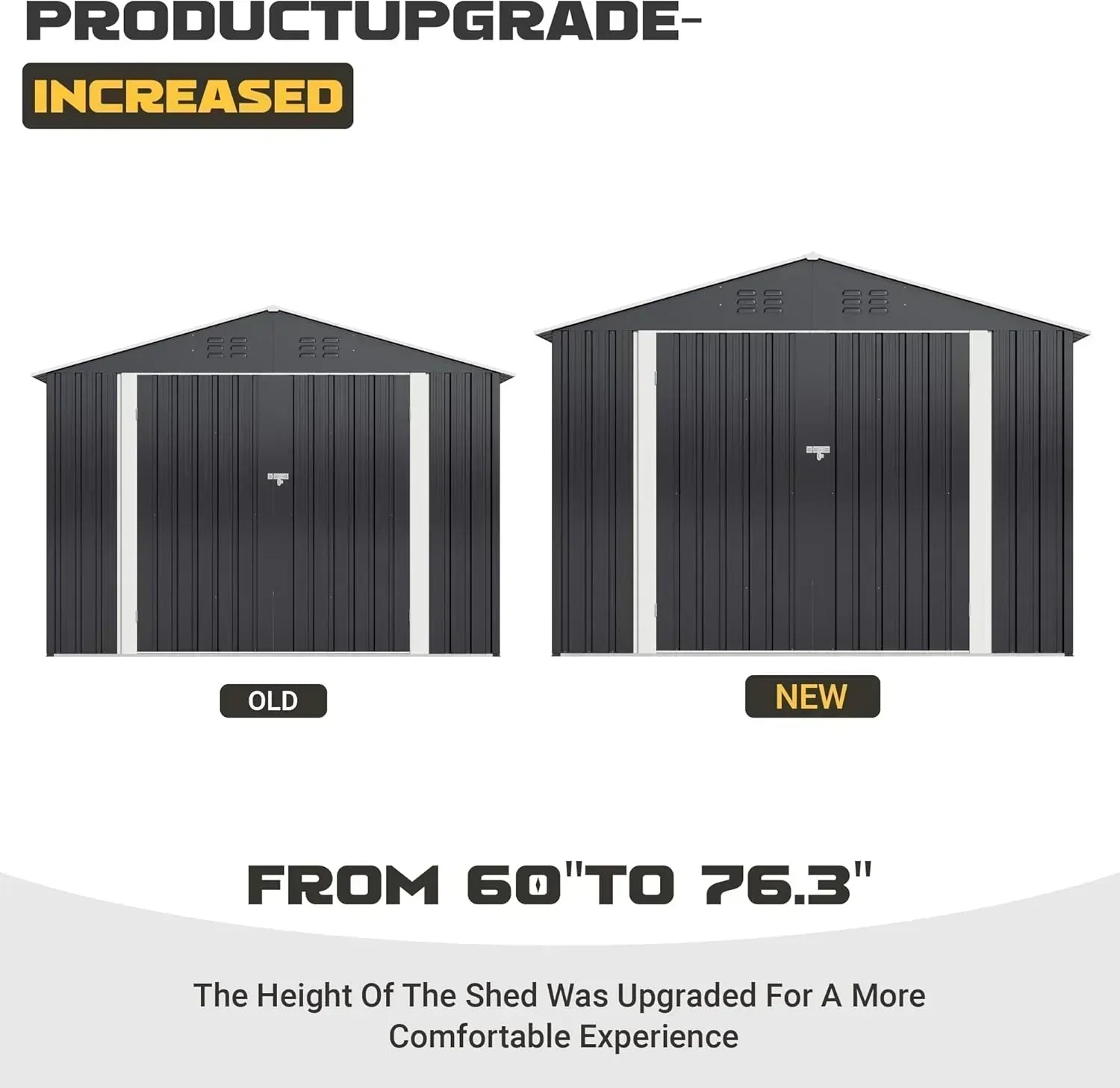 polar aurora 8x12 ft outdoor storage shed metal garden shed frame structure tool sheds wourant