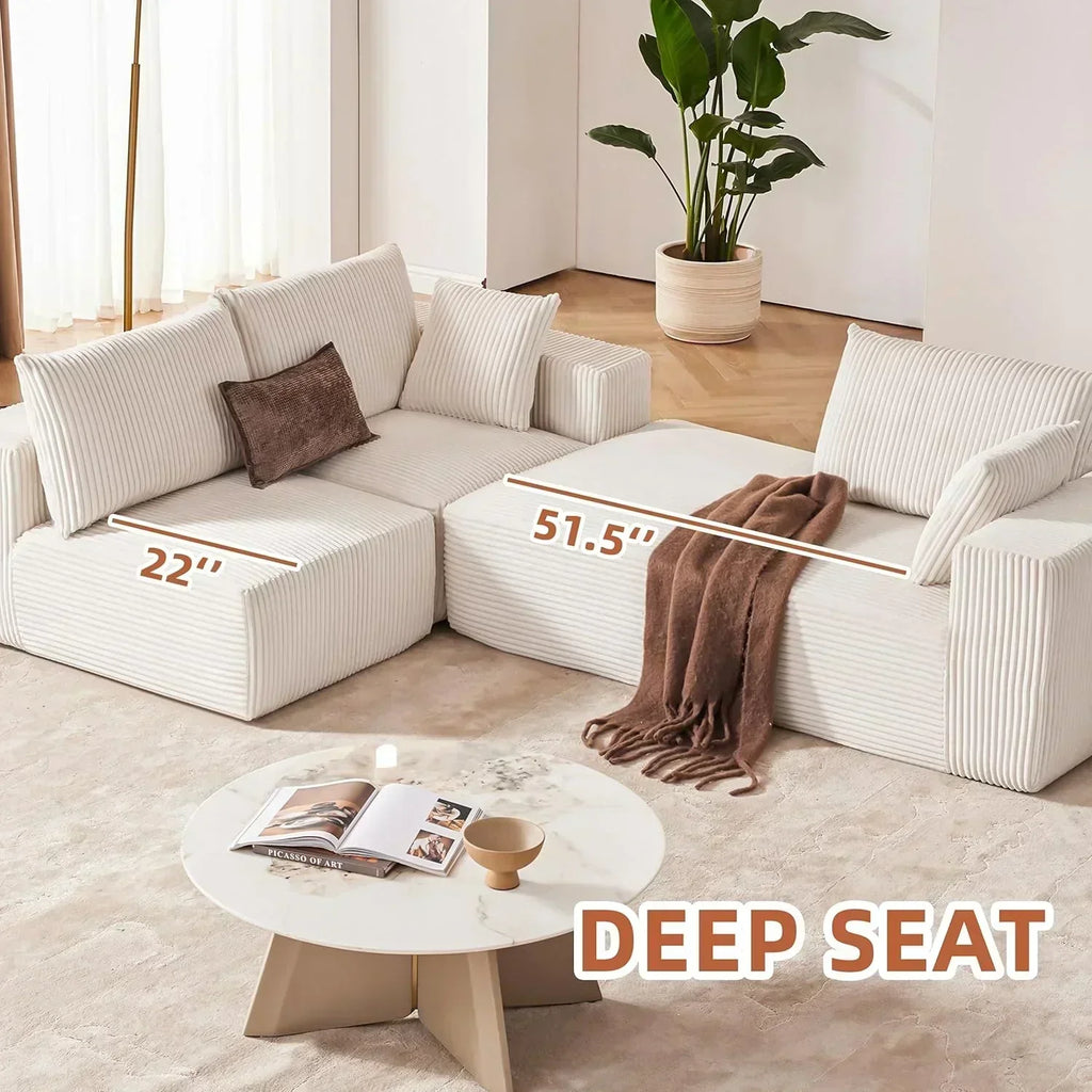 108 inch sectional sofa cloud sectional sofa with deep seat modern sectional L shaped sofa wourant