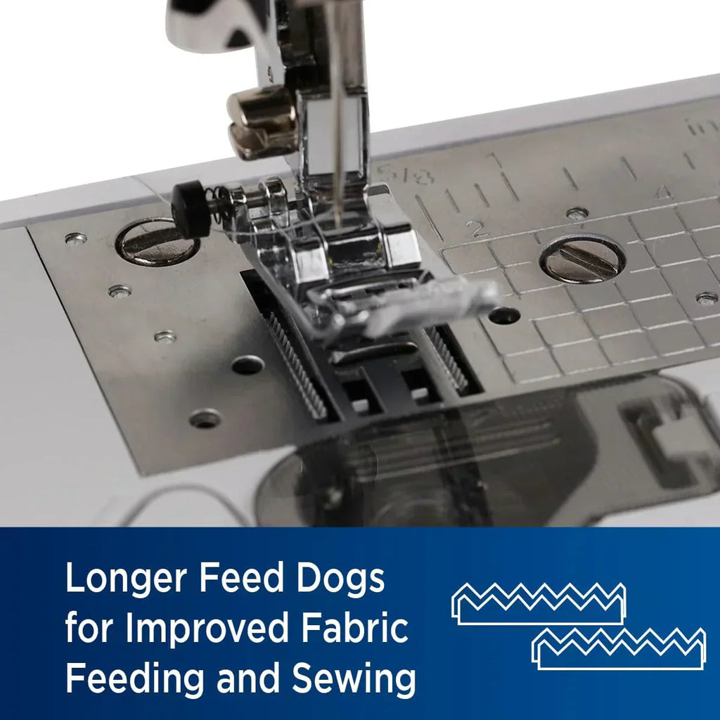 Sewing Machine, Strong Tough 37 Built-in Stitches Free Arm Option 6 Included Feet wourant
