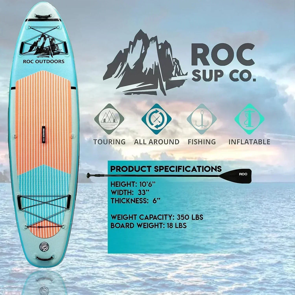 ROC inflatable stand-up paddle board SUP paddle board accessories Anti-slip comfortable deck wourant