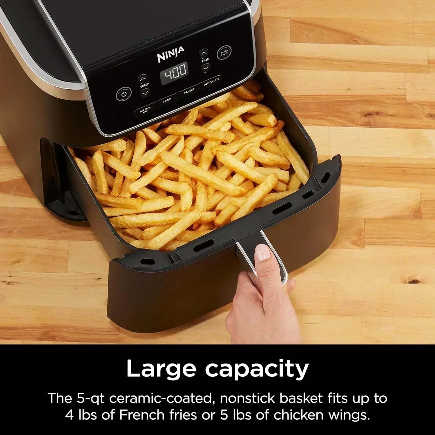 Ninja Air Fryer Pro XL 6-in-1 with 6.5 QT Capacity Max Crisp Air Fry Air Roast Bake wourant