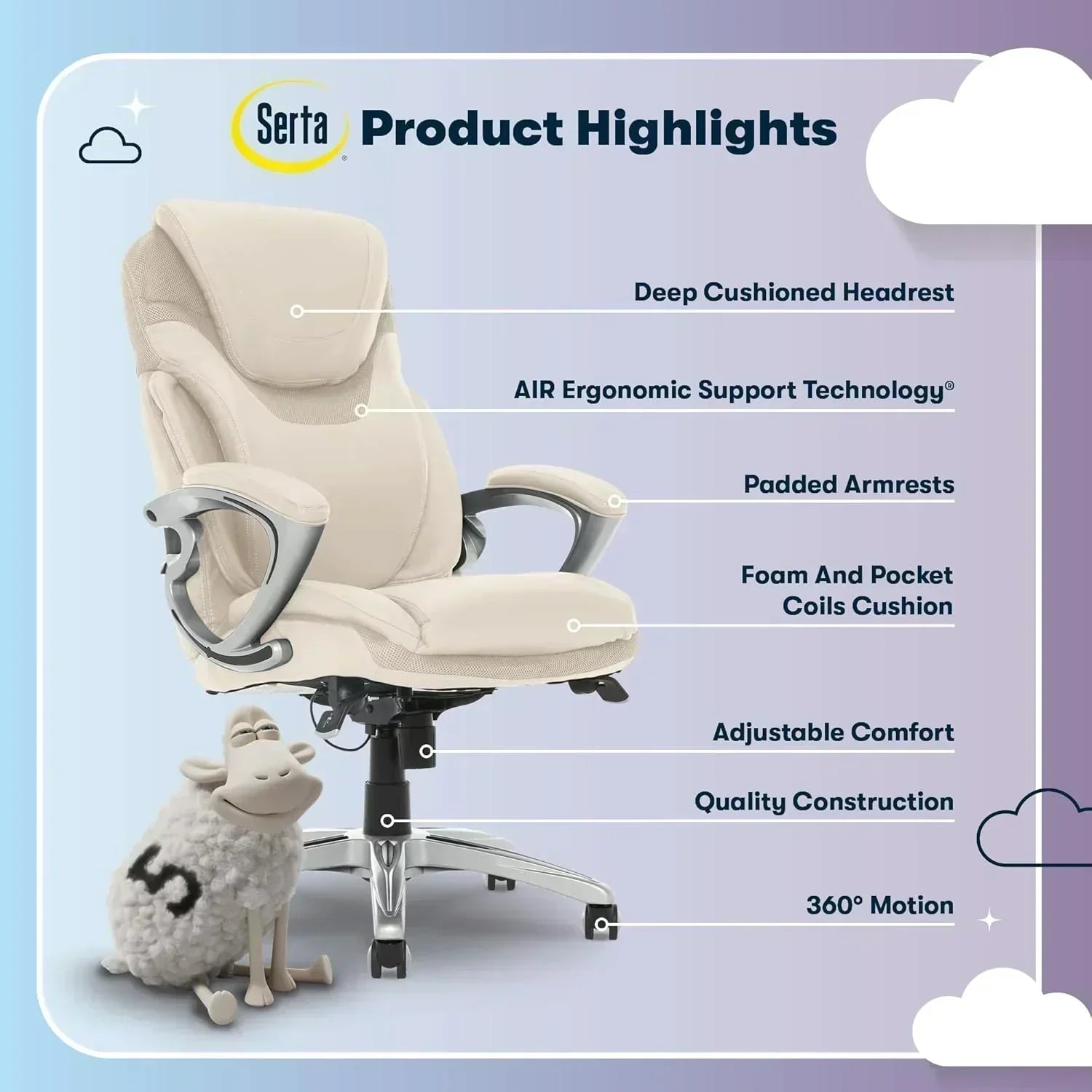 Executive office chair ergonomic computer desk and chair wourant