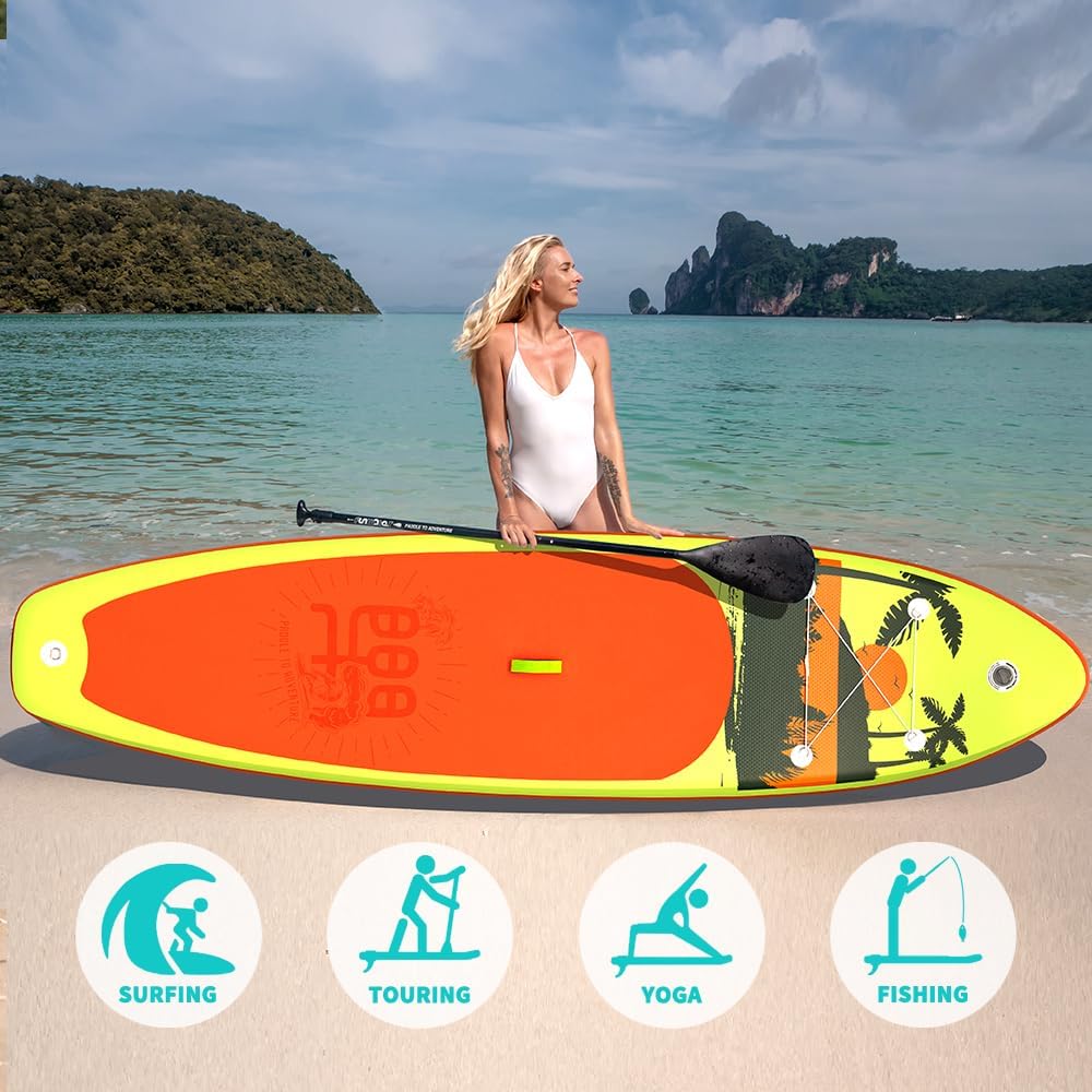 FunWater Stand Up Paddle Board Ultralight Inflatable Paddle Board with SUP Accessories wourant