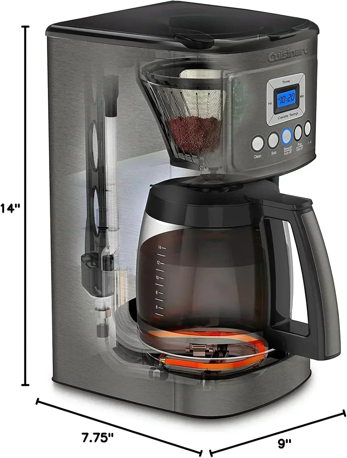 Cuisinart DCC-3200P1 Coffee Maker Fully Automatic with Brew Strength Control wourant