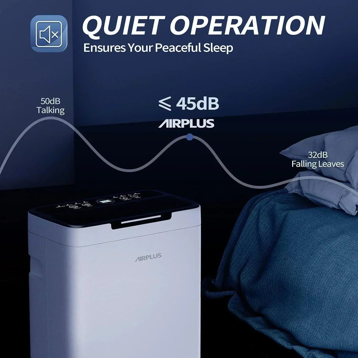AIRPLUS 1,500 Sq. Ft Dehumidifier for Basement 30 Pints Powerful Dehumidifier for Home Large Rooms wourant