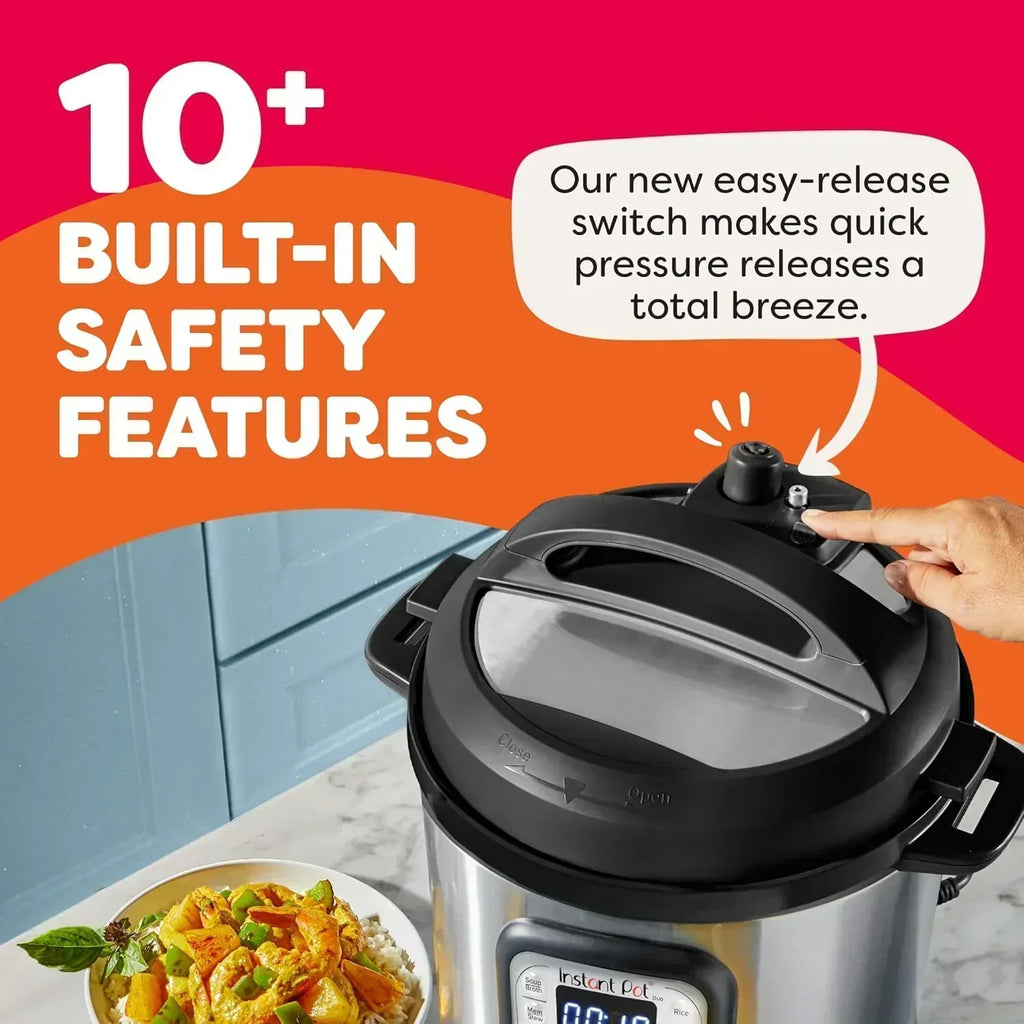 Instant Pot Duo 7 in 1 Electric Pressure Cooker Slow Cooker Rice Cooker Steamer Sauté Pan wourant