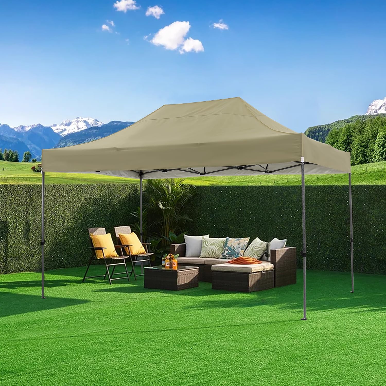 COBIZI 10x20 Heavy Duty Pop up Canopy Tent 6 sidewalls Commercial Canopy Wedding Party Tents wourant