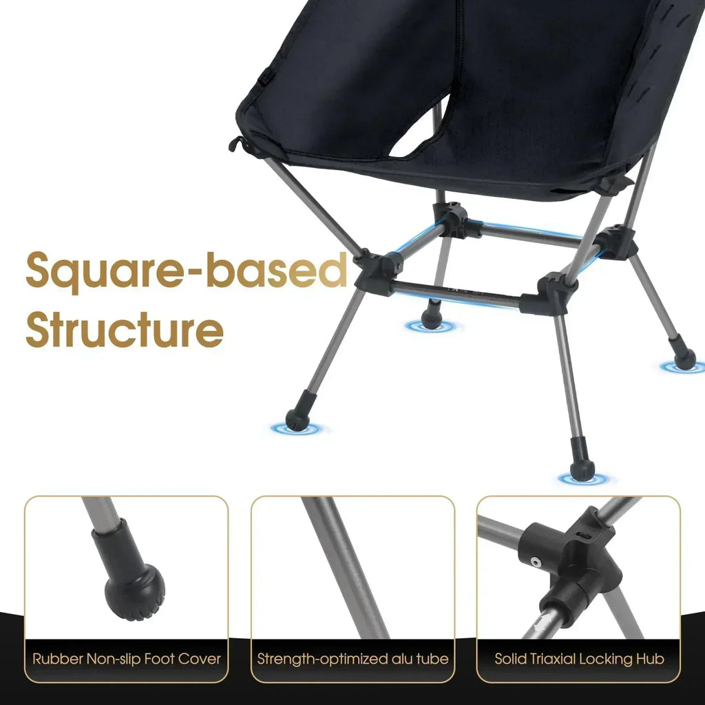 Portable Camping Chair Plus Folding Chair for Backpacking and Hiking wourant