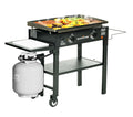 Blackstone 1853 Flat Top Gas Grill 2 Burner Propane Fuelled Rear Grease Management System wourant
