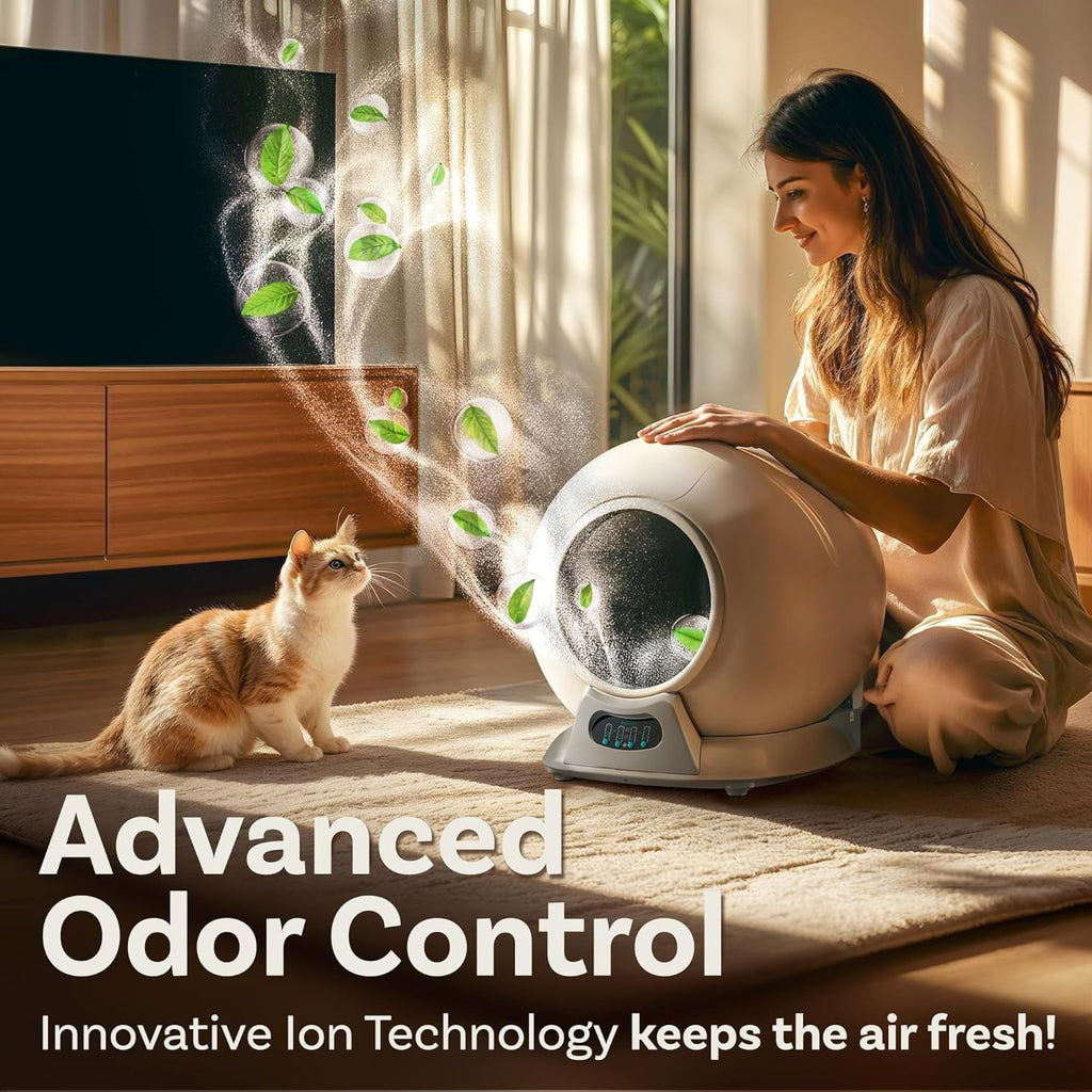 Self Cleaning Litter Box with Auto Safety Sensors Automatic Cat Litter Box Self-Cleaning wourant