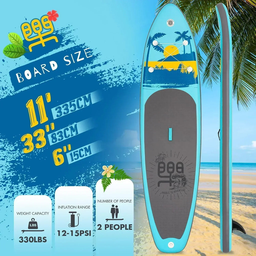 FunWater Inflatable Stand Up Paddle Board Premium SUP Paddle Accessories EVA Deck wourant