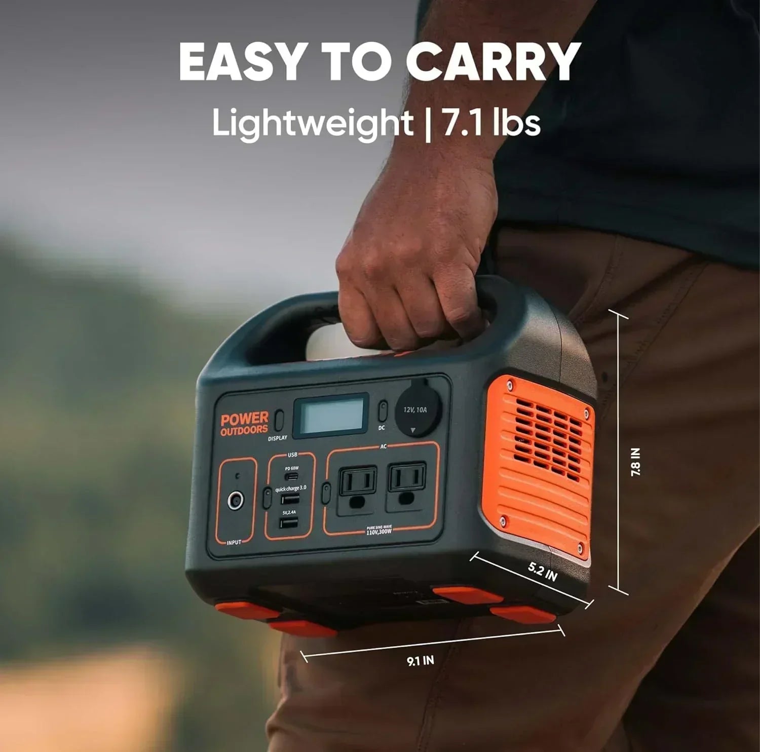 Portable Power Station Explorer 300 293Wh Backup Lithium Battery Solar Generator for Outdoors wourant