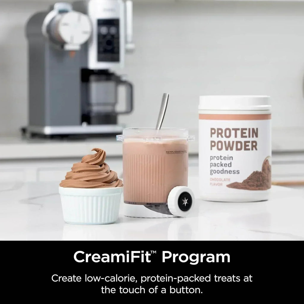 Ninja Swirl by CREAMi Ice Cream and Soft Serve Maker Frozen Yogurt Low Calories Program wourant