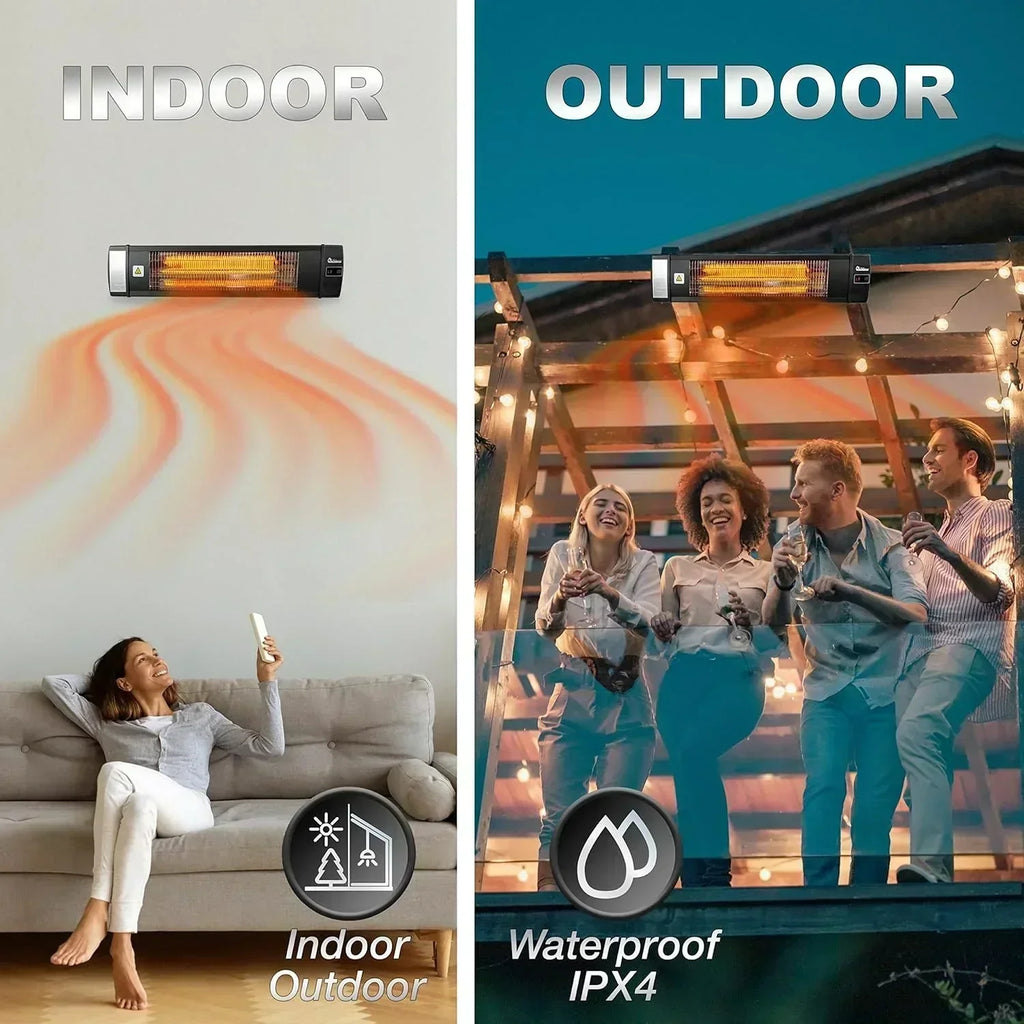 Smart greenhouse heater with built-in temperature control and digital thermostat wourant