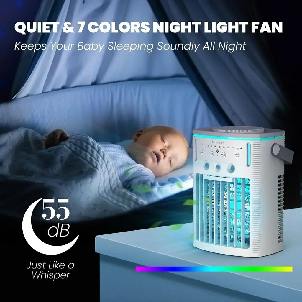Portable Air Conditioners Fan Small Cooler Evaporative Air Conditioner Remote Mini Portable AC wourant