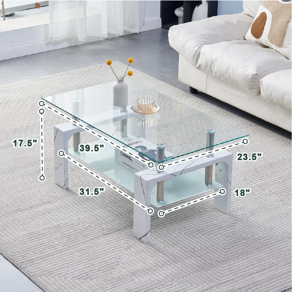 Living Room Rectangle Coffee Table Tea Table Suitable for Waiting Room Modern Side Coffee Table wourant