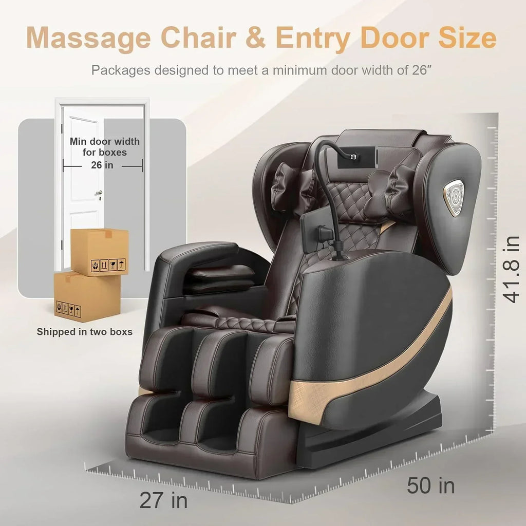 2025 Massage Chair Full Body Zero Gravity Massage Chair with 10 Fix Rollers Heating wourant