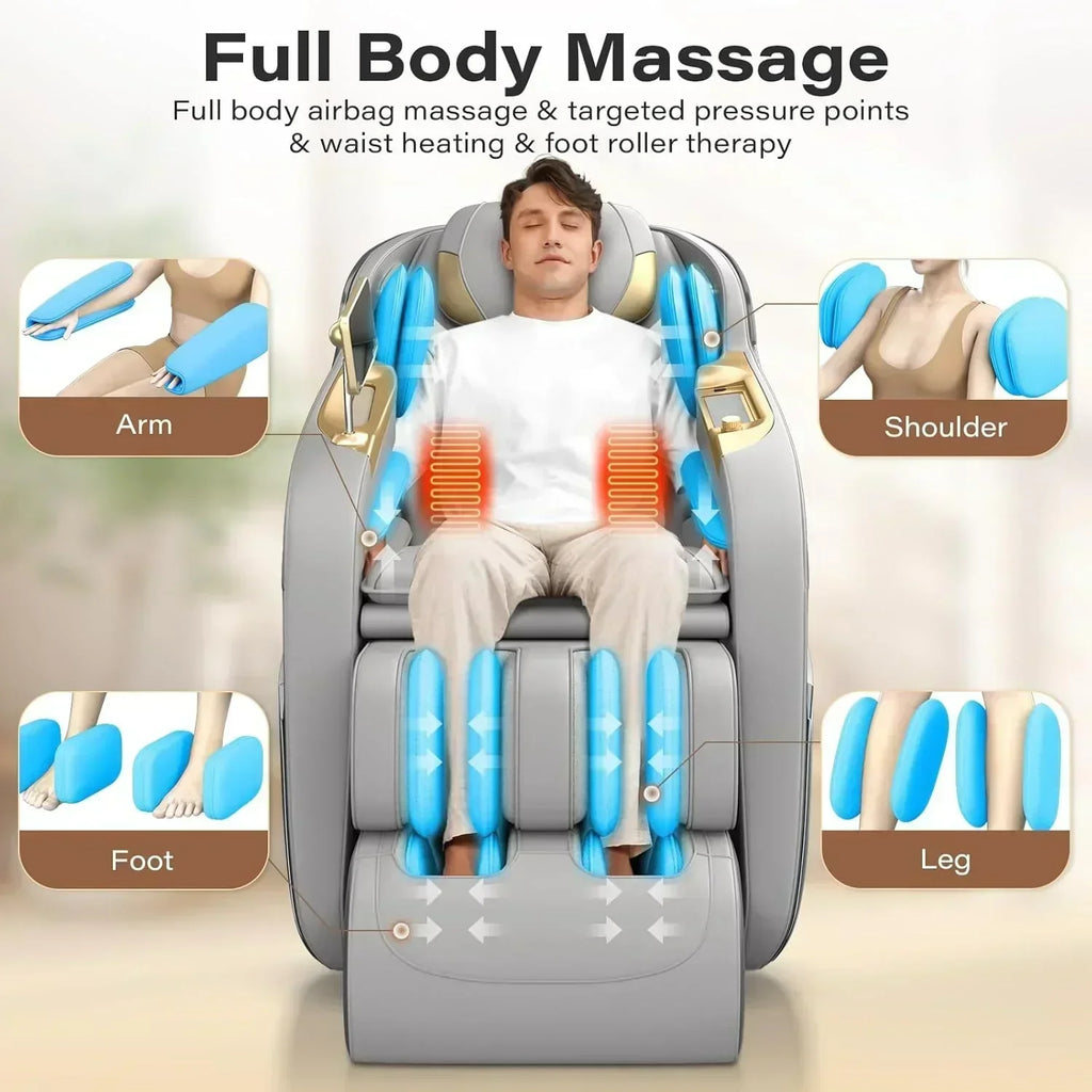 Full Body Massage Chair 160° Zero Gravity Recliner with Body Scan Shiatsu Massage Chair wourant