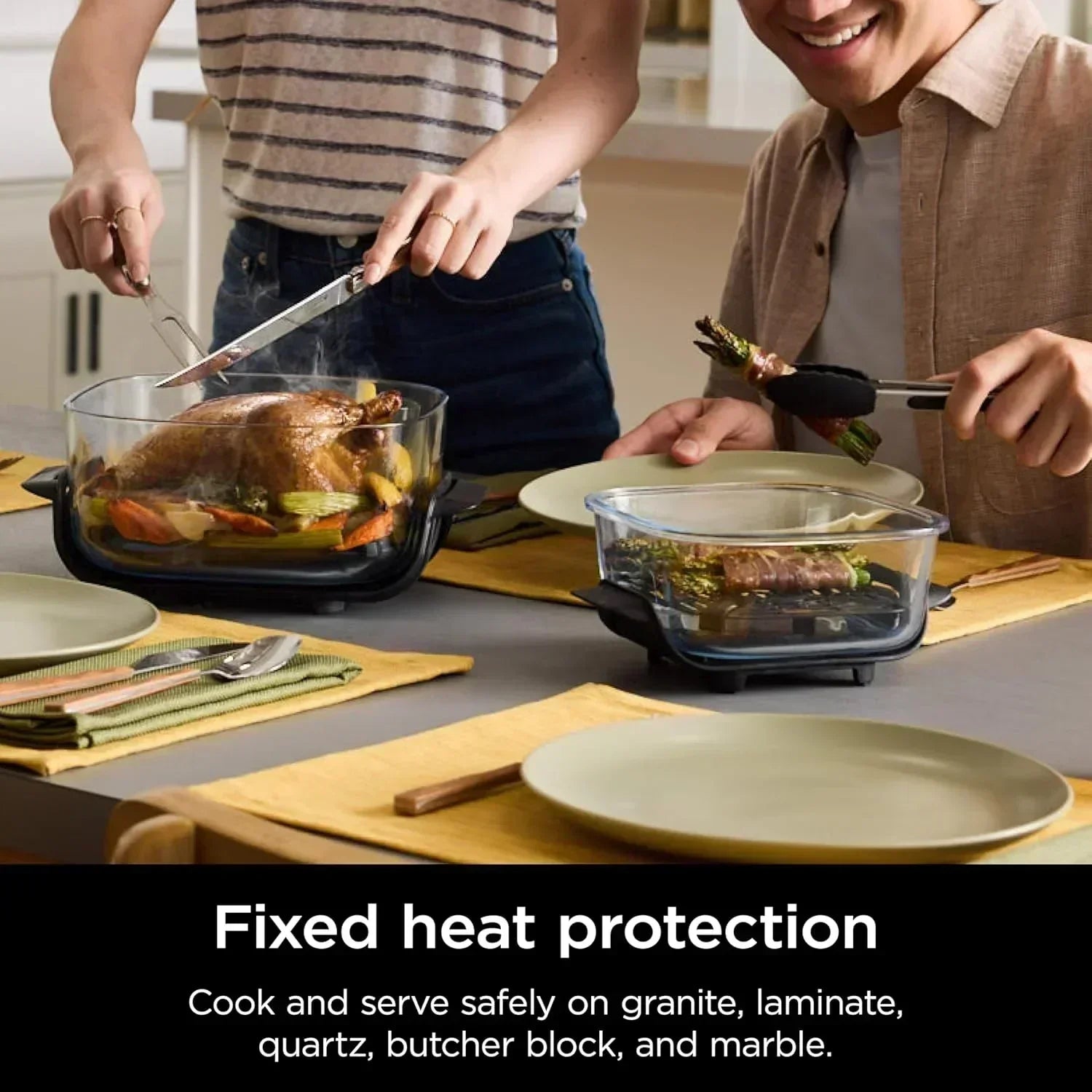 Ninja Crispi 4 in 1 Portable Glass Air Fryer Cooking System 4QT 6 Cup TempWare Glass Containers wourant