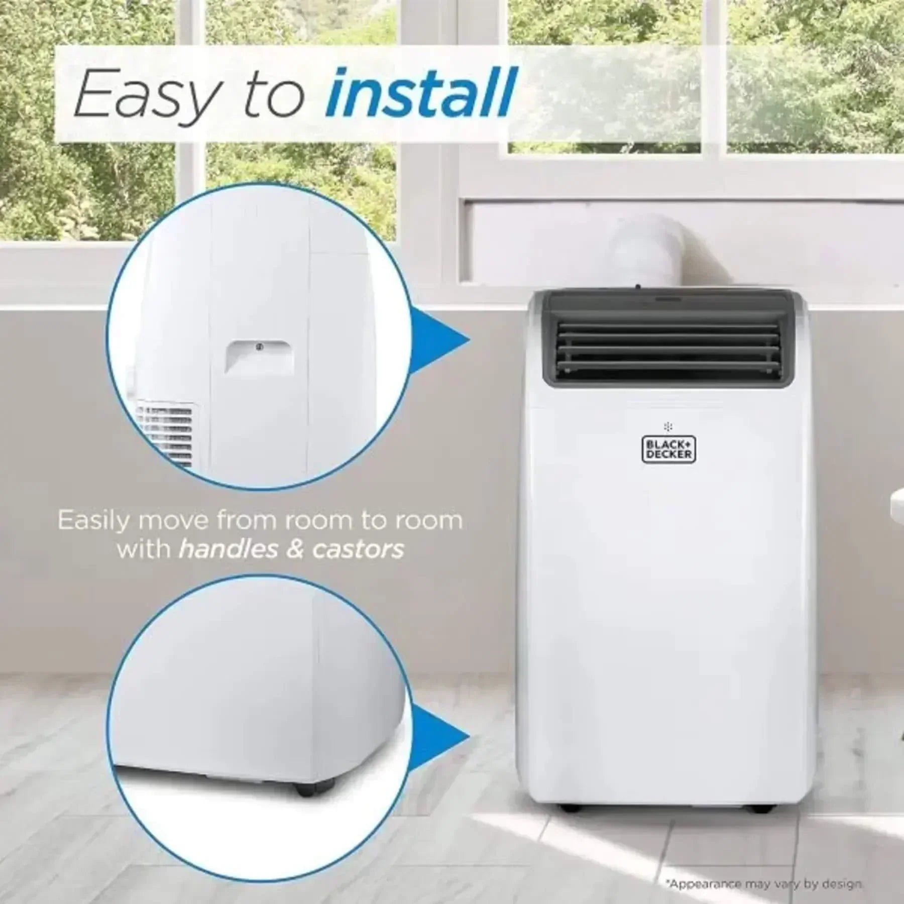 BLACK+DECKER Air Conditioner 14,000 BTU Air Conditioner Portable for Room up to 700 Sq. Ft. wourant