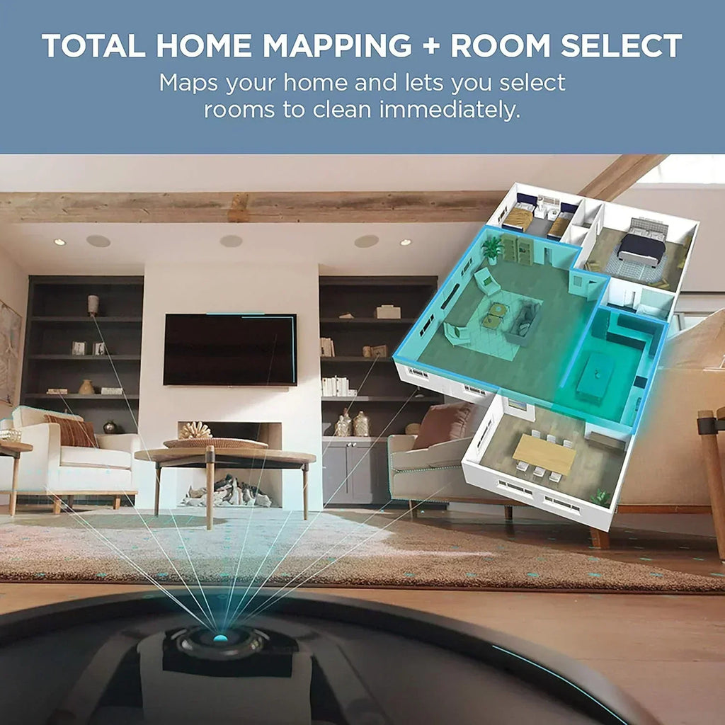 Robot Vacuum & Mop Combo Powerful Suction Matrix Plus 60-Day Debris Capacity wourant