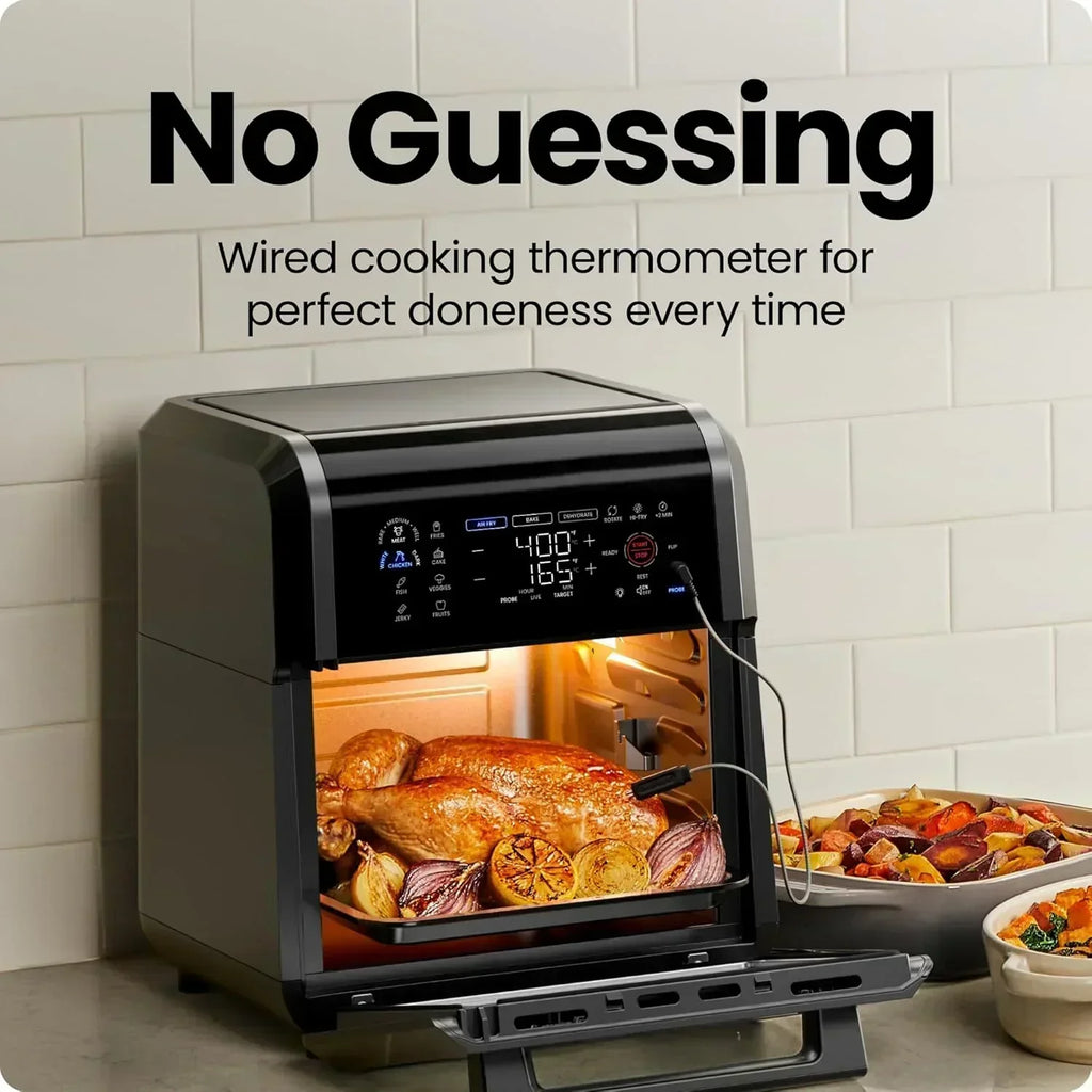 CHEFMAN ExacTemp 12-Quart Air Fryer with Integrated Smart Cooking Thermometer wourant