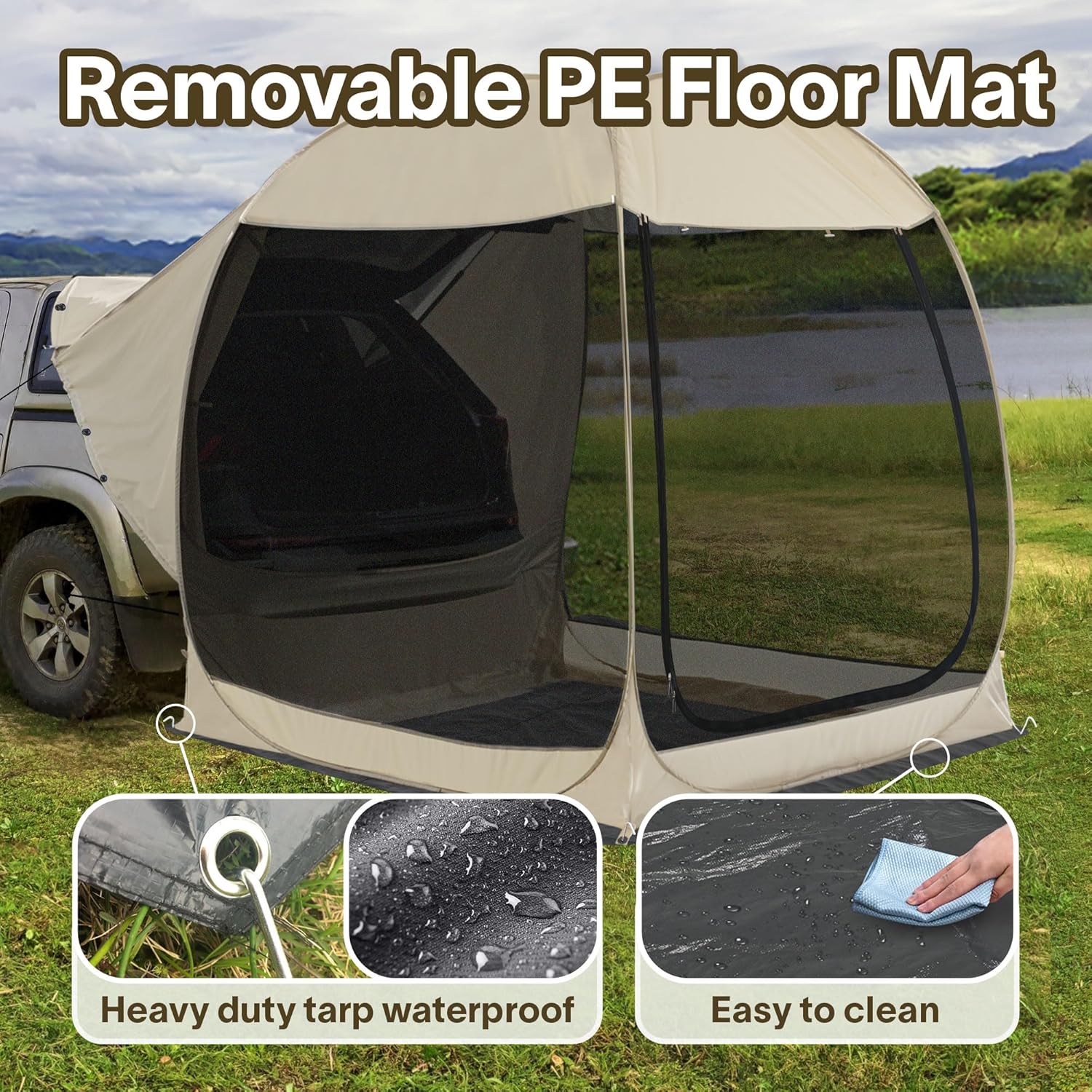 Alvantor Screen House Gazebo Pop Up Igloo Screened Canopy Tent with Mosquito Netting Sides wourant