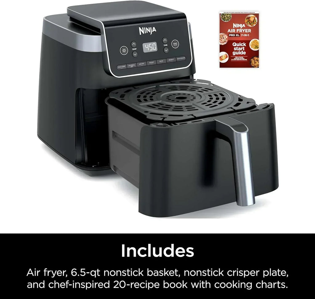 Ninja Air Fryer Pro 5-quart 4-in-1 air fryer that air fries bakes reheats and dehydrates wourant