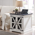 Farmhouse End Table Charging Station wourant