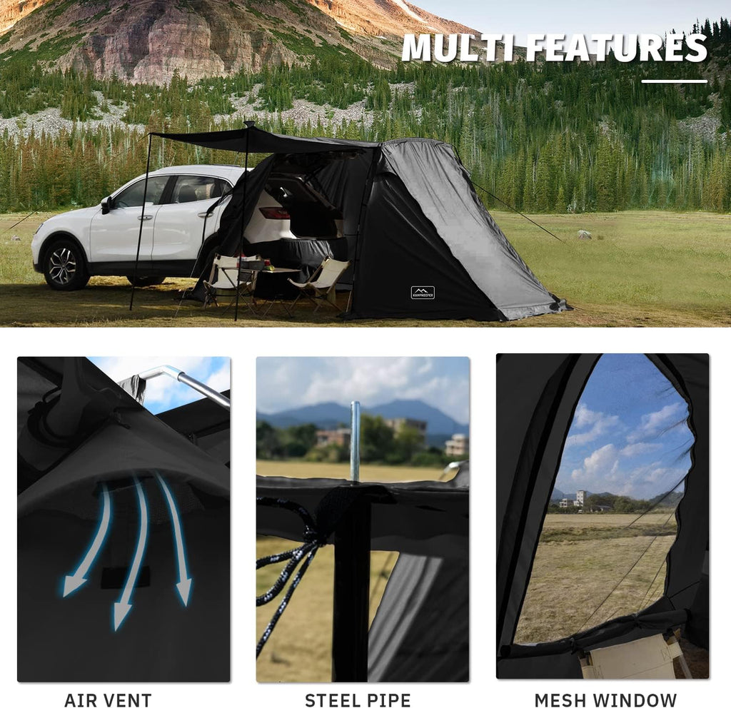 KAMPKEEPER SUV Car Tent Tailgate Shade Awning Tent for Camping Vehicle Camping Tents wourant