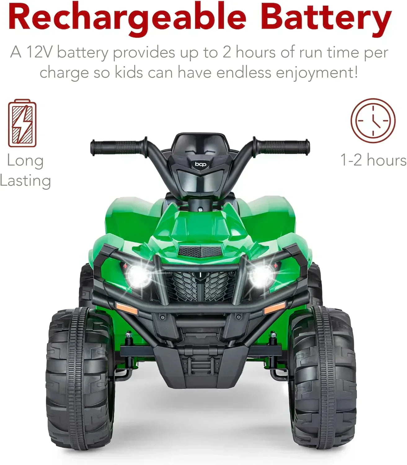 Best Choice Products 12V Kids Ride-On Electric ATV 4-Wheeler Quad Car Toy Bluetooth Audio wourant