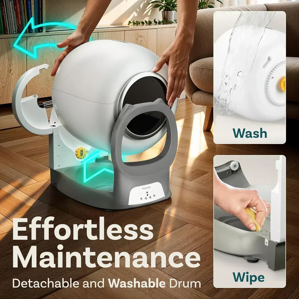 Self Cleaning Litter Box with Auto Safety Sensors Automatic Cat Litter Box Self-Cleaning wourant