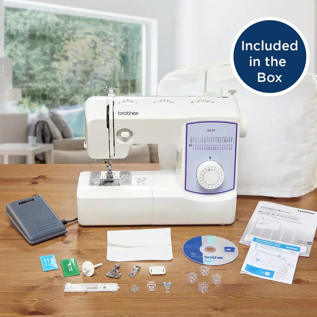 Sewing Machine GX37 37 Built-in Stitches 6 Included Sewing Feet wourant