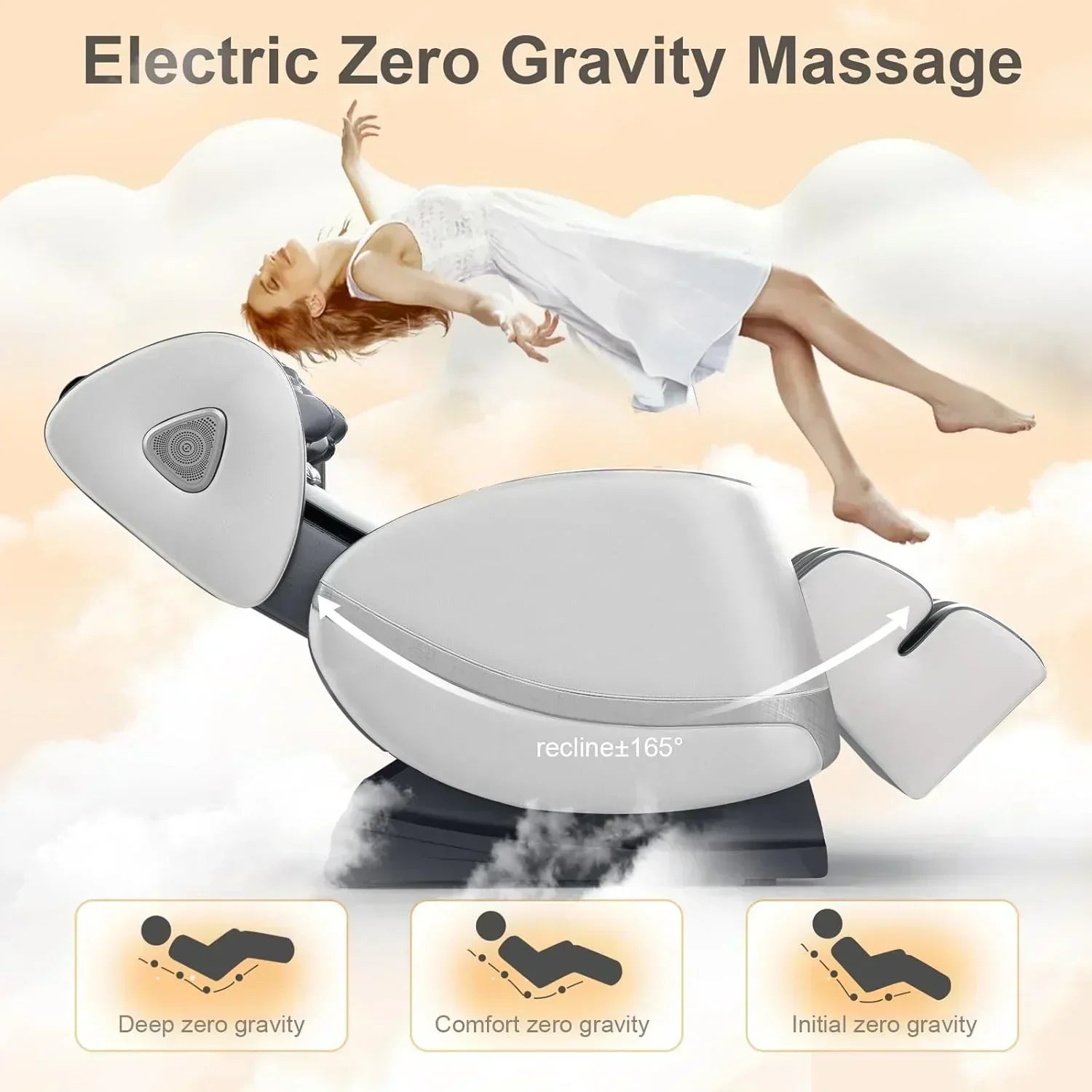 Full Body Massage Chair Zero Gravity Massage Chair with 10 Fixed Rollers Heating Foot Massage wourant