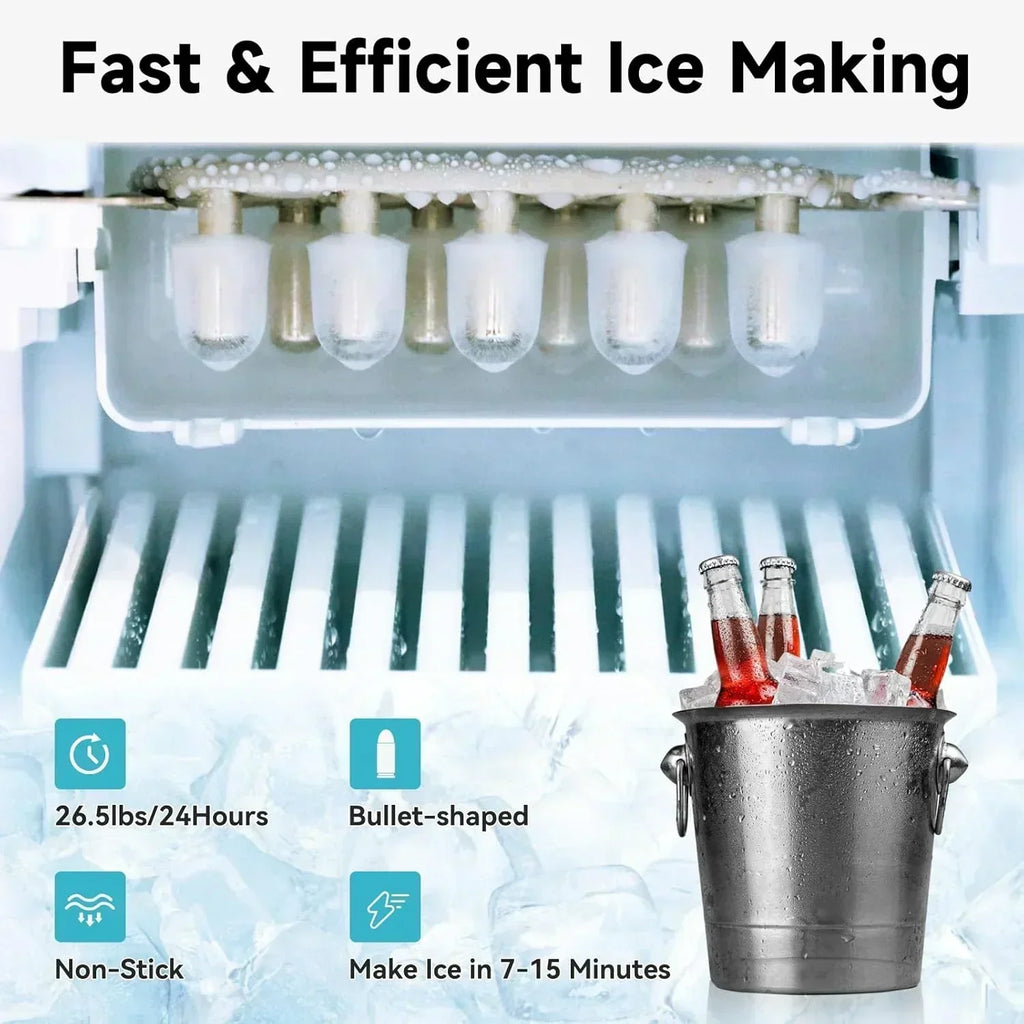 ICEPURE Water Dispenser with Ice Maker 3-in-1 Hot and Cold Water Cooler Ice Maker Machine wourant