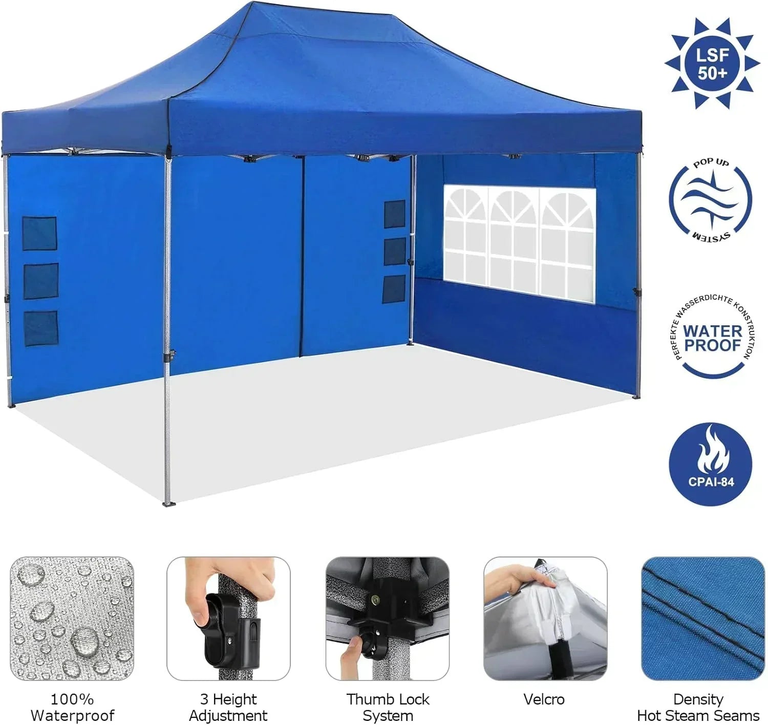 COBIZI 10x20 Heavy Duty Pop up Canopy Tent 6 sidewalls Commercial Canopy Wedding Party Tents wourant