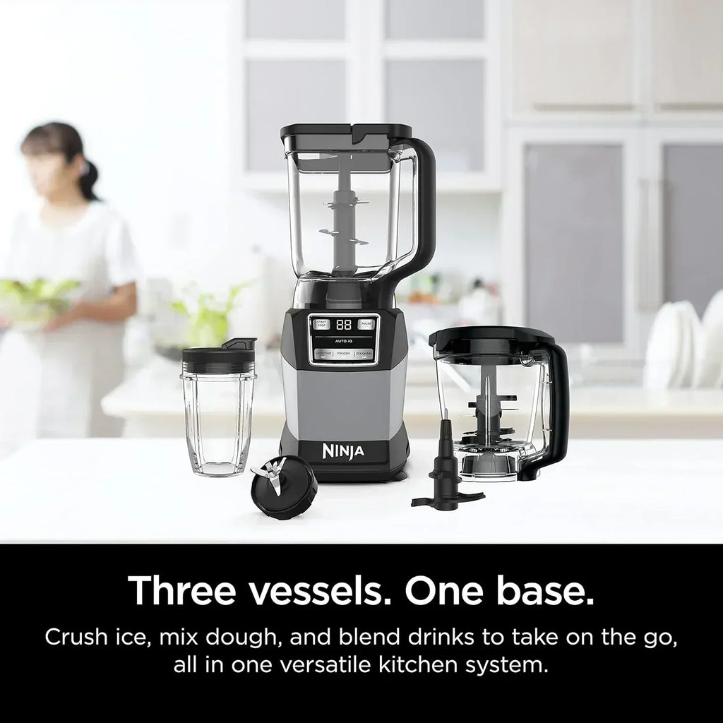 Ninja Blender Compact Kitchen System for Smoothies Doughs and Frozen Drinks with Auto-IQ wourant