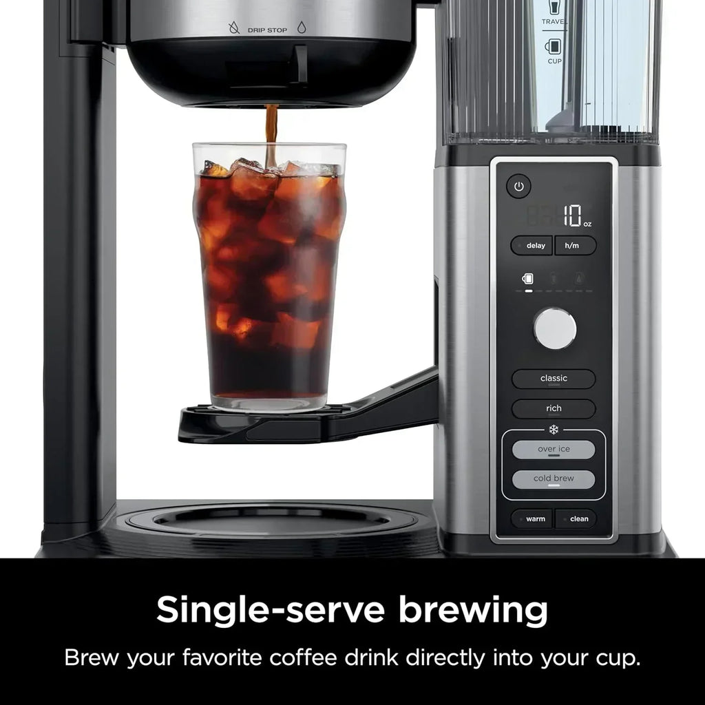 Extra Large Hot and Iced Coffee Maker with Fast Cold Brew 4 Brewing Methods 8 Sizes wourant